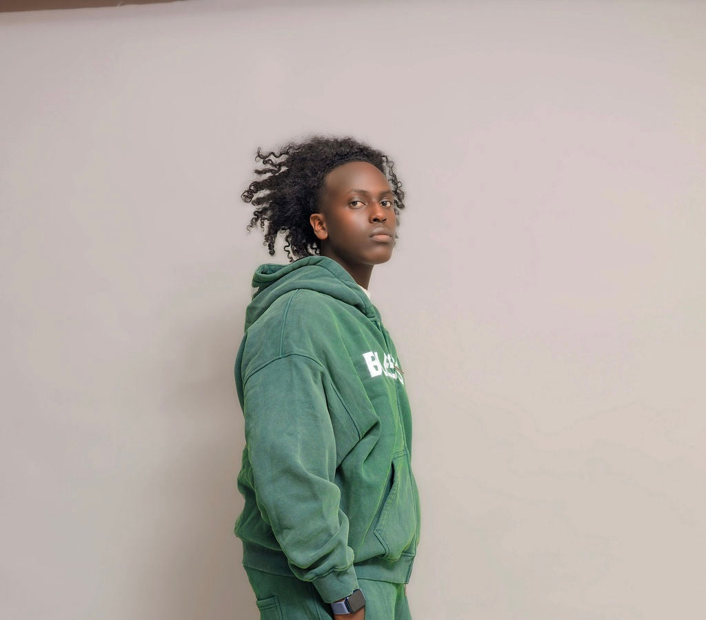 Green Zip Hoodie