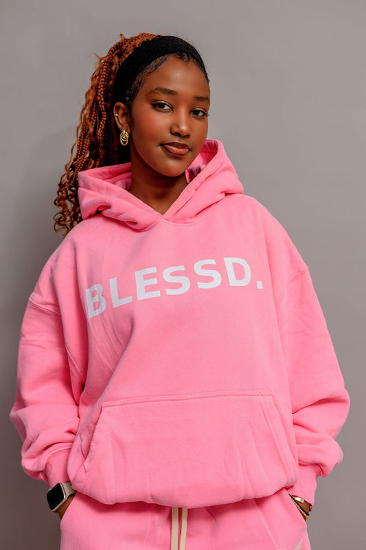 Pink Pullover Hoodie