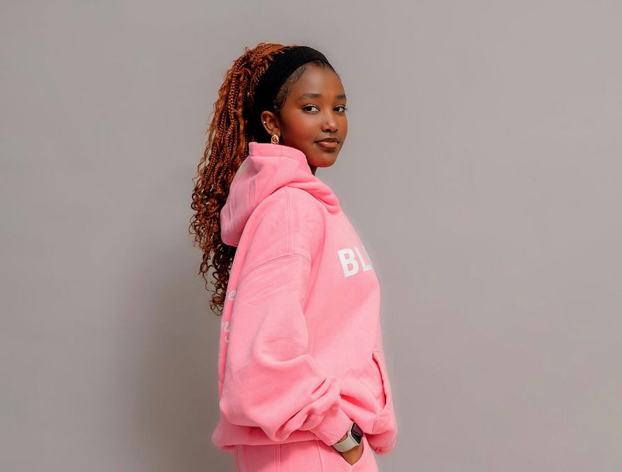 Pink Pullover Hoodie
