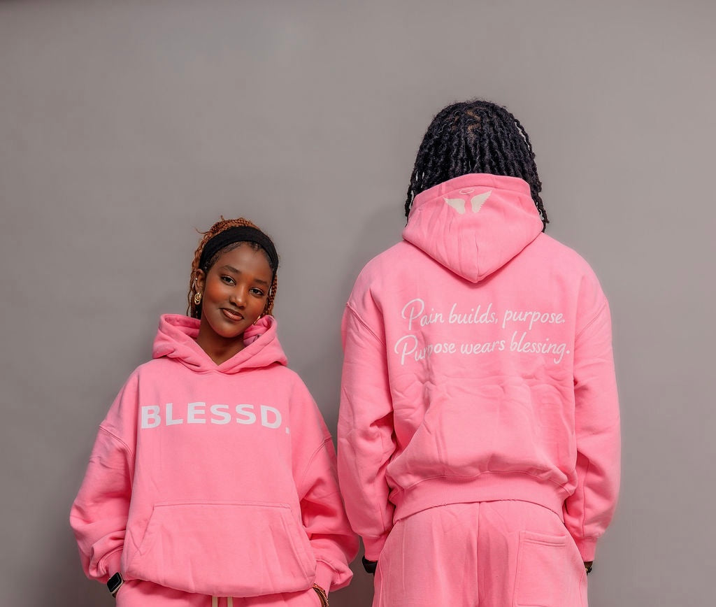 Pink Pullover Hoodie
