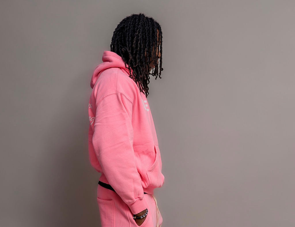 Pink Pullover Hoodie