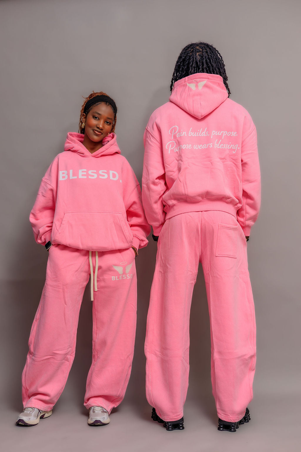 Pink Pullover Set